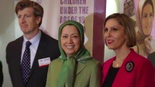 Maryam Rajavi visits European Parliaments exhibition on Iranian women
