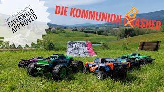 Kommunion Bashen mit Traxxas Maxx Slash Hoss und Rustler...