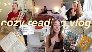 cozy reading vlog  spoiler free reading vlog