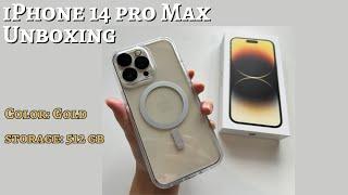 Unboxing the iPhone 14 Pro Max in Gold