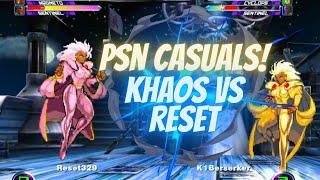 MvC2 - PSN Casuals - Khaos vs Reset Matrix Practice 072524