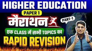 UGC NETMPSET 2023 Paper 1 Higher Education Marathon Class-1  Full Revision  Shiv Sir Vision JRF