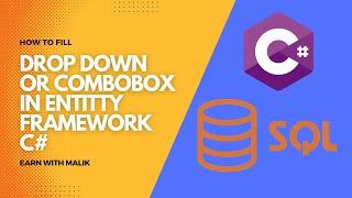 How to fill Combobox  Dropdown in Entity framewrok C#SQL Database