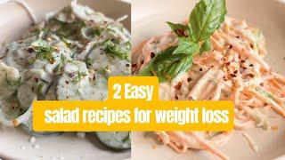 2 Amazing QUICK and EASY Salad Recipes for Weight loss  वजन घटाने के लिए 2 आसान सलाद रेसिपी