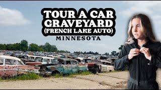 TOUR a JUNK YARD of CLASSIC CARS - Car Cemetery - French Lake Auto - Minnesota - Old Cars