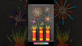 You can make a pair fireworks with cotton swabs. Its very simple. #drawing #draw #painting