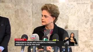 Dilma afirma que renuncia ao mandato