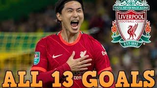 Takumi Minamino - All 13 Goals for Liverpool so far - 2020-2022