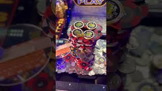 Shaking a Coin Pusher Best Hack Ever??  #coinpushers #casino #highlimitcoinpusher