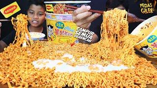 TERBAK4R PERUT AKU CAMPUR SEMUA SAMYANG DENGAN MAGGI PEDAS GILER 