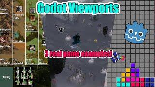 Godot Viewports 3 examples from real games