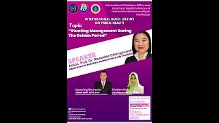 International Guest Lecture on Public HealthStunting Management during the Golden Period