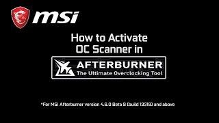 Get a free performance boost with Afterburner OC Scanner Gaming Graphics Card MSI