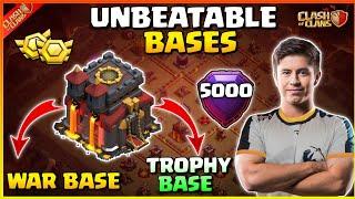 NEW UNBEATABLE TH10 BASE WARTROPHY BASE LINK 2024  BEST TOWN HALL 10 HYBRIDFARMING BASE - COC