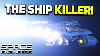 Railgun SHIP KILLER - Space Engineers - Starhawk Frigate