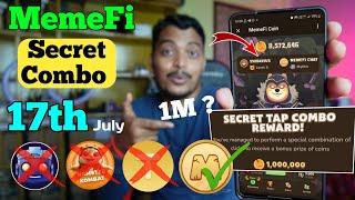 Memefi Secret Combo Code 17 July  Memefi Coin Secret Code Today 17 July