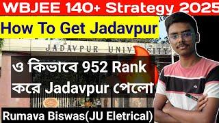 Wbjee Jadavpur Target 2025  Rumava Biswas  Rank 952  Toppers Talk  জেনে নাও যাদবপুর যাবার উপায়