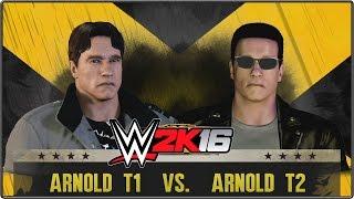 WWE 2K16 - T-800 Match - Arnold T1 vs. Arnold T2 Pre Order DLC Chars