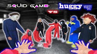 SQUID GAME Attacked By Clowns  HUGGY WUGGY KIDNAPPED  epic parkour pov action  part4