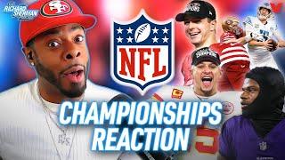 49ers-Lions & Chiefs-Ravens reaction Purdy vs. Mahomes in Super Bowl LVIII  Richard Sherman NFL