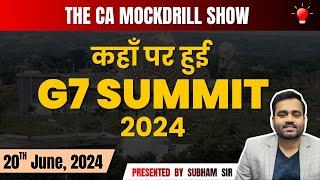 20th June Daily Live Current Affairs CA MockDrill Show for Bank Exam By Subham Sir  Smartkeeda