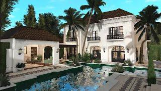 Building a Realistic Mediterranean Mansion in Bloxburg My Best Build Yet