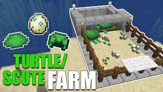 EASIEST Turtle Farm in Minecraft Super Simple  Turtle scute  Turtle eggs farm Tutorial