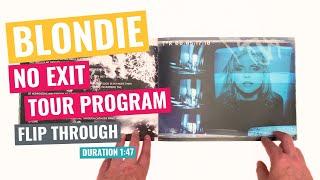 Blondie - No Exit Tour Program - Flip Through