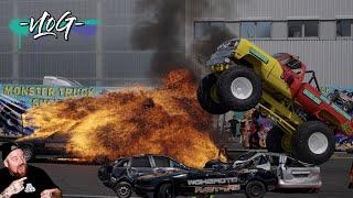 Monster Trucks in der Stadt - Wie sieht so eine Auto Stunt Show aus? - Motorshow Xtreme Bossle VLOG