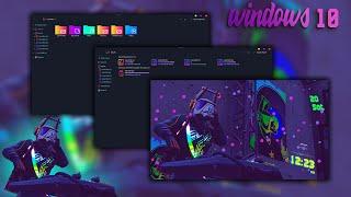 The Dark Windows 10 Theme With Dots Multi Side Visualizer 2021