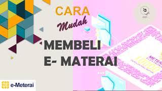 CARA MUDAH MEMBELI E-MATERAI  ELEKTRONIK MATERAI