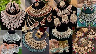 New Year Special Jewellery CollectionTrendy Bridal Necklace Set2024 Party Wear Jewellery Designs