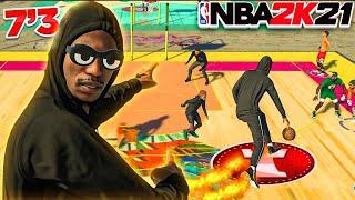 7’3 POINT GUARD DEMIGOD BUILD ALL ISO IS GAMEBREAKING NBA 2K21 CURRENT GEN BEST JUMPSHOT