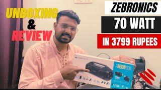 ZEBRONICS Zeb-Sound Feast 500  Bluetooth 5.0 Portable speaker  Unboxing and Review