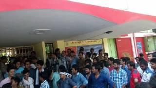 Jiwaji University Gwalior  Nursing Students Strike 