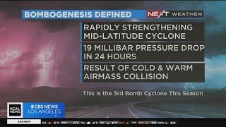 What is a bomb cyclone?