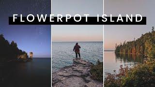 Sleeping on an island WITH NO ESCAPE  Camping on Flowerpot Island Tobermory