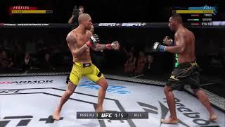 UFC 300 - Alex Pereira vs Jamahal Hill - Simulation