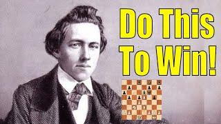 Paul Morphy Plays 13 Direct Threats in this 20 Move Miniature