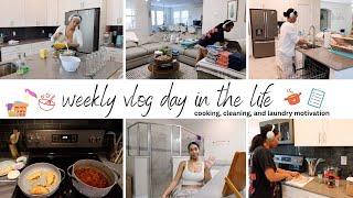 COOKING CLEANING AND LAUNDRY MOTIVATION  WEEKLY VLOG DAY IN THE LIFE  Jessica Tull