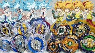 LEFT SPIN DRAGON EVOLUTION CLASH  All Longinus VS All Fafnir LUI VS FREE  Beyblade Burst DB