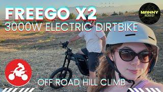 Freego X2 Electric Dirtbike 1 Month Later  Off Road Dirt Hill Climb  4K HDR POV GoPro EKG X21 MAX