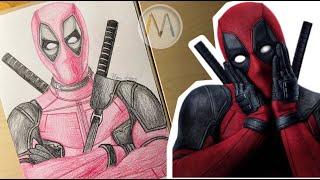 Дэдпул как нарисовать супергероя  Drawing Deadpool