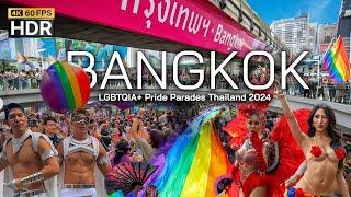  4K HDR  Bangkok Pride Parade 2024 ️‍ - The best Pride festivals in the world