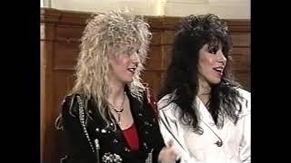 Vixen - Interview from MTV with the Bailey Brothers 1989