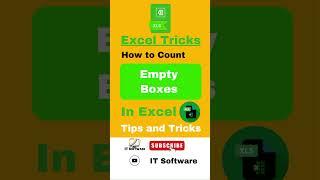 Count Empty Boxes in Excel  Excel Advance #education  #shortvideo #exceltricks #exceltips #excel