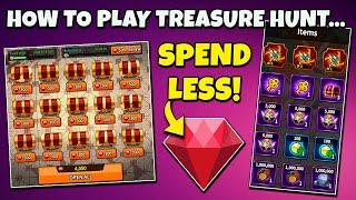 League Of Kingdoms - How To Play Treasure Hunt Without Spending A Lot Of Crystals