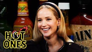 Jennifer Lawrence Sobs in Pain While Eating Spicy Wings  Hot Ones
