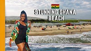 I FOUND THE MOST BEAUTIFUL BEACH IN ACCRA GHANA  LIVING IN GHANA ALONE AS A WOMAN