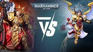 Adeptus Custodes vs Adepta Sororitas 2000pts Warhammer 40K Battle Report